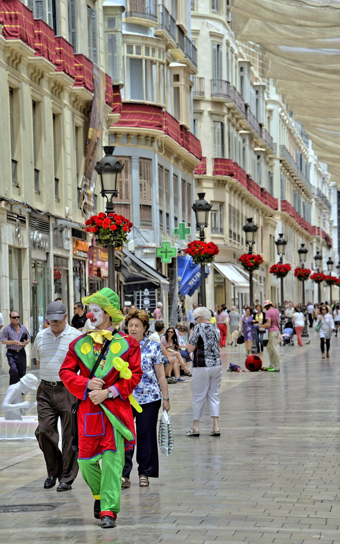 EINKAUFSSTRASSE MALAGA SPANIEN 